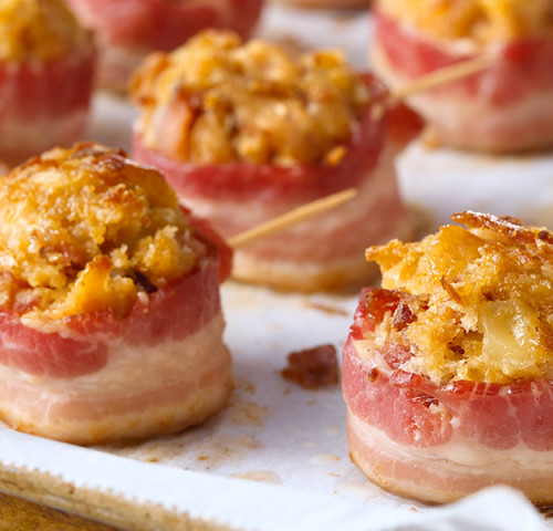 Boulettes à la saucisse, bacon-cheddar Olymel
